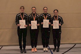 Wettkampf Team TSV Westhausen  (v.l. Ina Haas, Jule Haas, Johanna Adametz, Marie Geywitz)